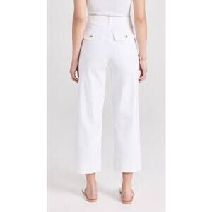 Spanx Twill Cropped Pant Women Medium High Rise Shaping Wide Leg NWT (B130182)
